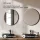 Meuble-lavabo double ARISA 160 cm, noir, avec 2 miroirs LED VELUNA 60 cm et 2 vasques en céramique noires à poser 42 cm