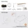 ARISA Double Vanity Unit, 160 cm, in Black Ribbed, with 2 VELUNA 60 cm LED Mirrors and 2 White Ceramic Countertop Sinks, 60 cm