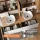 ARISA Double Vanity Unit, 160 cm, in White Ribbed, with 2 ARIA 80 cm LED Mirror Cabinets and 2 White Ceramic Countertop Sinks, 42 cm