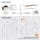 Meuble-lavabo double ARISA 160 cm, blanc strié, avec 2 armoires de toilette à LED ARIA 80 cm et 2 vasques en céramique noires à poser 42 cm