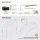 ARISA Double Vanity Unit, 160 cm, in Black Ribbed, with 2 ARIA 80 cm LED Mirror Cabinets and 2 white 60 cm ceramic countertop sinks