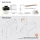 Meuble-lavabo double ARISA 160 cm, noir strié, avec 2 armoires de toilette à LED ARIA 80 cm et 2 vasques en céramique noires à poser de 42 cm