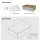 AMYRA: two floating nightstands, each 50 cm, in Gold Oak / White