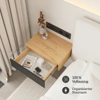 AMYRA : deux tables de chevet suspendues de 50 cm...