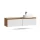 Meuble-lavabo double ARISA 160 cm, blanc, avec une vasque en céramique blanche de 55 cm