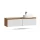 ARISA Double Vanity Unit, 160 cm, in White Ribbed, with a 55 cm white ceramic countertop sink