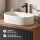 ARISA Double Vanity Unit, 160 cm, in Black Ribbed with a 55 cm White Ceramic Countertop Sink