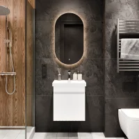 Lavabo COSMIA con cassetto e specchio a LED