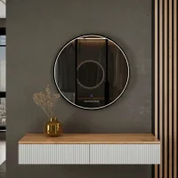 AMYRA Console Table 100 cm with LED Mirror VELUNA...