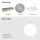 Table console AMYRA 100 cm en chêne doré / blanc avec miroir LED NOVA 60 cm
