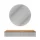 Table console AMYRA 100 cm en chêne doré / blanc avec miroir LED NOVA 80 cm