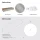 Table console AMYRA 100 cm en chêne doré / blanc avec miroir LED NOVA 80 cm