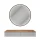 Table console AMYRA 100 cm en chêne doré / blanc avec miroir LED VELUNA 80 cm