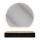 AMYRA Konsolentisch 100 cm in Gold Eiche / Schwarz mit LED Spiegel AUBE 100 cm