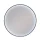 Miroir mural VELUNA rond, 80 cm, cadre avec éclairage LED