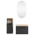 ASTRA Waschtischunterschrank 60 cm mit Midischrank und LED Spiegel