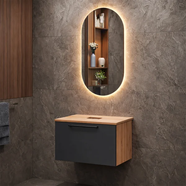 ASTRA Waschtischunterschrank  60 cm mit LED Spiegel