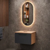 ASTRA Waschtischunterschrank  60 cm mit LED Spiegel