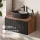 Conjunto de muebles de baño ARISA: con espejo LED NOVA y lavabo sobre encimera de cerámica de 55 cm