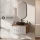 Ensemble de meubles de salle de bains ARISA – Avec miroir LED GLORA et lavabo à poser en céramique de 42 cm