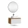 Set di mobili da bagno ARISA - Con specchio a LED VELUNA e lavabo da appoggio in ceramica da 55 cm