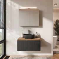 ARISA Badm&ouml;bel Set - Mit Spiegelschrank...