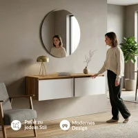 ARISA Living TV Board 160 cm in Gold Eiche / Weiß