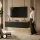 ARISA Living TV Stand 160 cm in Gold Oak / Black Ribbed
