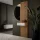 AMYRA Entryway Set, 50 cm, in Gold Oak / White, NIVORA Mirror & Acoustic Panel
