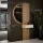 AMYRA Entryway Set, 50 cm, in Gold Oak / White, NIVORA Mirror & Acoustic Panel