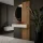 AMYRA Entryway Set, 100 cm, in Gold Oak / White, NIVORA Mirror & Acoustic Panel
