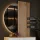 AMYRA Entryway Set, 100 cm, in Gold Oak / White, NIVORA Mirror & Acoustic Panel