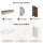 AMYRA Entryway Set, 100 cm, in Gold Oak / White, NIVORA Mirror & Acoustic Panel