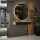 AMYRA Entryway Set 100 cm in Gold Oak / Black, AUBE Mirror & Acoustic Panel