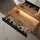 AMYRA Entryway Set 100 cm in Gold Oak / Black, AUBE Mirror & Acoustic Panel