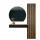 AMYRA Entryway Set 100 cm in Gold Oak / Black, AUBE Mirror & Acoustic Panel