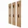OSSA Wardrobe Panel in Gold Oak, Set of 3