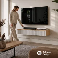 Table dappoint AMYRA TV 100 cm, chêne doré /...