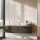 Lavabo doppio ARISA da 160 cm con lavabo da appoggio in ceramica da 42 cm