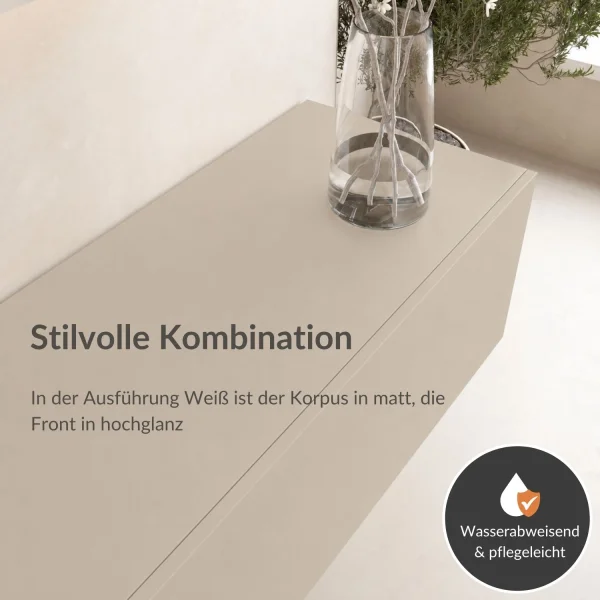 Meuble TV WEST Cachemire 300 cm (3 x 100 cm)