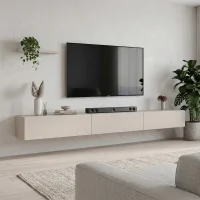 Meuble TV WEST Cachemire 300 cm (3 x 100 cm)