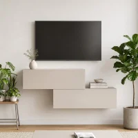 Conjunto de estantes WEST TV de 2 x 100 cm en cachemira:...