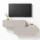 WEST TV Board Set, 2 x 100 cm, in cashmere—can be mounted in a staggered pattern