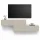WEST TV Board Set, 2 x 140 cm, in Cashmere—can be mounted in a staggered arrangement