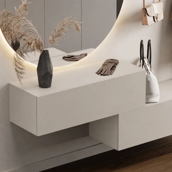 Meubles - Armoire de vestiaire suspendue 100 cm - Cachemire
