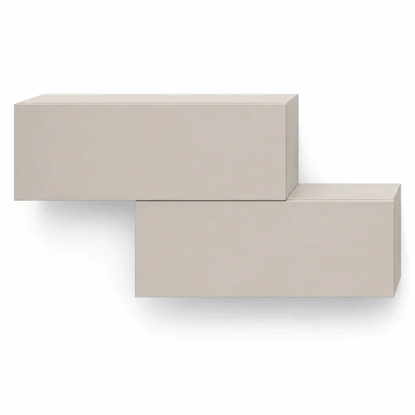 Hallway Furniture: Coat Rack with 2 Hanging Cabinets, 100 cm, Cashmere