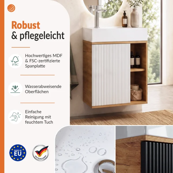 Mueble de lavabo RELIA de 50 cm