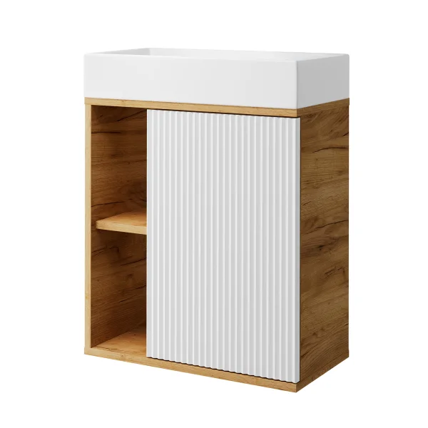 Golden Oak / White