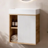 Chêne doré / Blanc