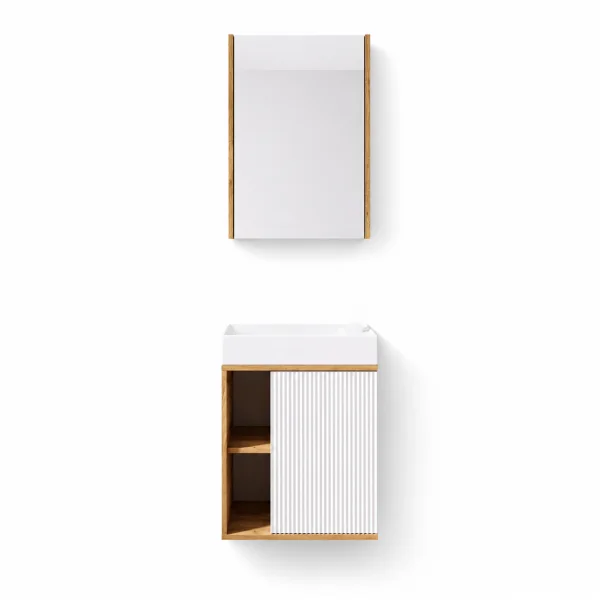 Golden Oak / White